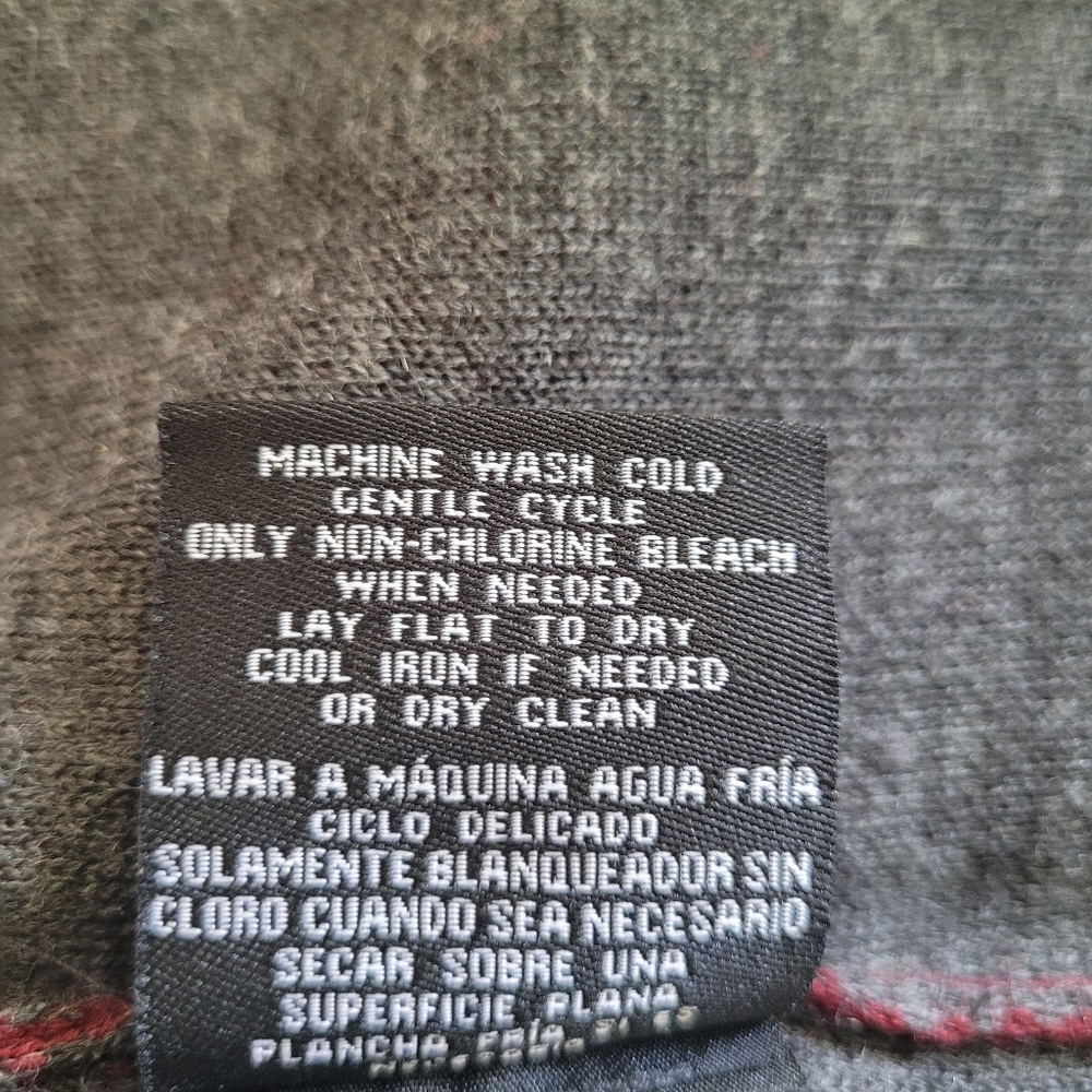BNCI Burgundy & Grey Open Hooded Cardigan Size M - Picture 6 of 7